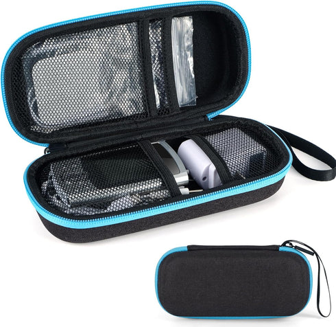 Hard Travel Case for TENS Unit and Electrode Pads,Portable Carrying Case Compatible with TENS Devices and Accessories,Shockproof and Waterproof (C...