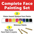 Faber-Castell Face Paint Studio Kit - Face Painting Kit for Kids - Non-Toxic Face Paint for Halloween, Kids Party, Carnival, Rainy Day Activities...