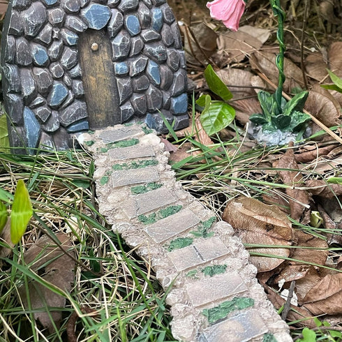 Fairy Garden Walkway Path Miniature Pathway,Stone Pathway, Mini Path Road for Fairy Garden Accessories, Resin Path, Dollhouse Ornaments...