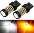 PHINLION Super Bright White Amber Dual Color Switchback 7443 7443na 7444 7444na LED Bulbs with Projector for Car Front Turn Signal Parking Lights...