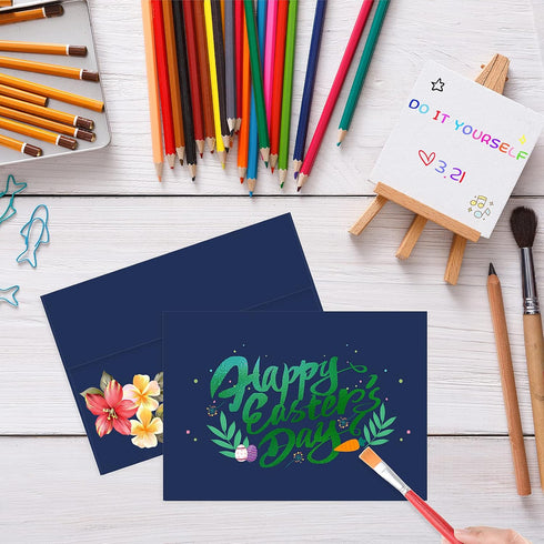 4x6 Envelopes For Invitation,Navy blue A6 envelope 4.75 x 6.5 inch, 4X6 Envelopes for A6 cards,Self Seal envelopes for weddings, greeting cards,ba...