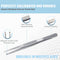 Dissecting Tissue Thumb Forceps Tweezers 6" (15.24 cm), Blunt 1x2 Rat Tooth Straight Stainless Steel...