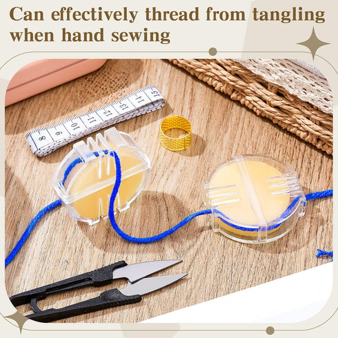 Maitys 2 Pieces Thread Wax Thread Conditioner Beeswax for Sewing Thread Beeswax Thread Conditioner for Quilting Sewing Strengthening Line Embroide...