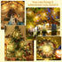 2 PCS Solar Lights Outdoor Solar Firework Lights, 240 LED Solar Powered Hanging Lights Outdoor Waterproof Hanging Fairy Garden Lights Landscape Li...