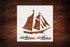 Custom Nautical Ship & Sailing Stencil 5.5" x 5.5" - Maritime Design for Ocean-Inspired Crafts...