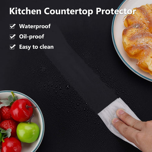 Gartful Silicone Mats for Kitchen Counter, Large Silicone Countertop Protector 25" by 17", Nonskid Heat Resistant Desk Saver Pad, Multipurpose Mat...