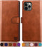 SUANPOT for iPhone 11 Pro 5.8"(Non 11 6.1"/11 Pro Max)with RFID Blocking Leather Wallet case Credit Card Holder, Flip Folio Book Phone case Shockp...