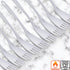 Ram-Pro Melamine Utensil White Fork Heavy Duty Kitchen Dinner Cutlery Cake Pastry Salad Flatware Table Forks for Home Kitchen or Restaurant Pack o...