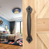 Sliding Rustic Barn Door Handles, 8 Inch Heavy Duty Large Design Barn Door Pull, for DIY Sliding Barn Door, Gate, Shed, Garage | Round Solid Metal...