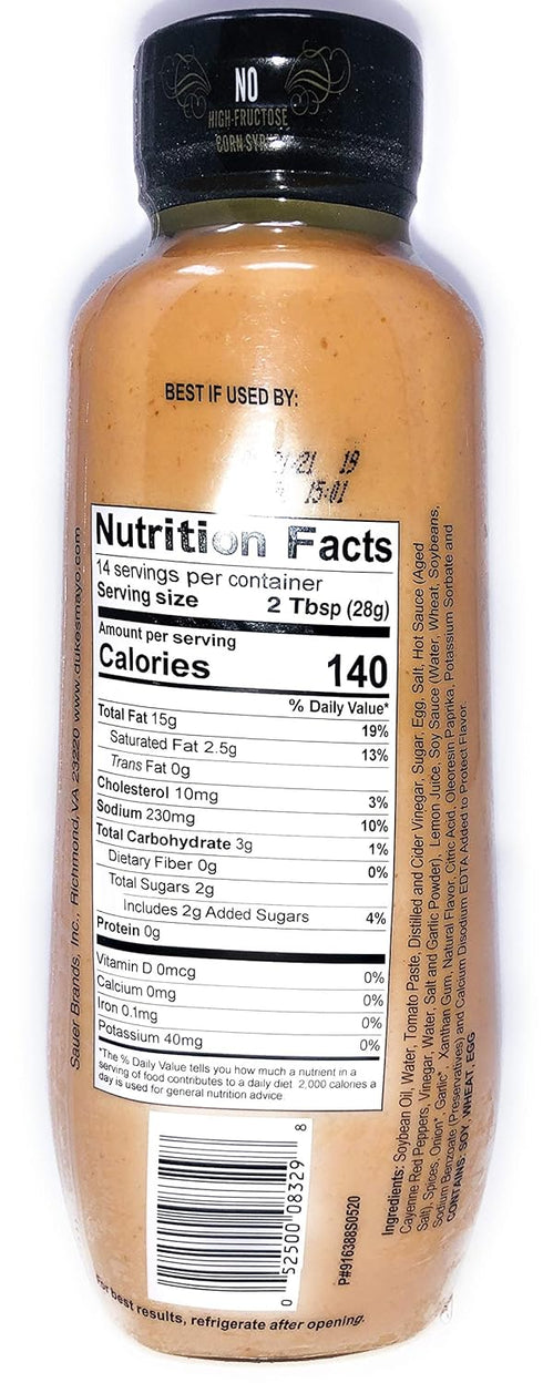 Duke's Mississippi Comeback Sauce, 14 oz...