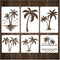 Palm Trees Stencils Template Reusable Beach Stencils for Painting on Wood Craft Canvas Walls Decorations DIY Projects Nature Summer Theme Stencils...