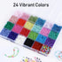 AnutriON 12000pcs 3mm Tiny Color Glass Seed Beads for Bracelets Making Kit and Smile Face Charm Beads Letter Beads for Friendship Bracelets Jewelr...