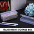 Rectangular Plastic Storage Containers, 3 Pcs Small Clear Storage Box with Hinged Lids Empty Bead Organizer Storage Cases for Small Items Jewelry ...
