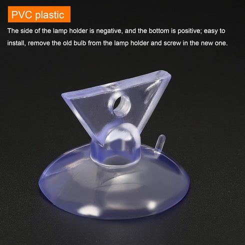 MECCANIXITY Bulb Changers, 35mm Dia. PVC Suction Cup Light Lamp Replacing Tools for GU10 MR16 Bulbs, 6 Pack (4 Black and 2 Clear)...