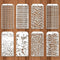 8 Pcs Stencils for Painting Crafts Stencils Leopard Dot Brick Layering Stencils Art Texture Mixed Media Stencils for Card Canvas Furniture Journal...