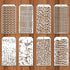 8 Pcs Stencils for Painting Crafts Stencils Leopard Dot Brick Layering Stencils Art Texture Mixed Media Stencils for Card Canvas Furniture Journal...