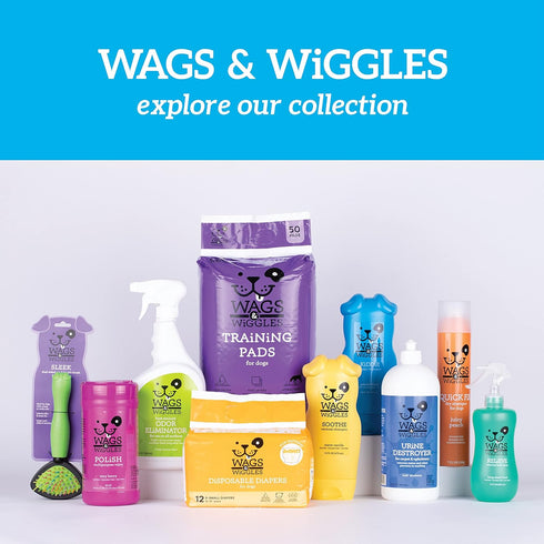 Wags & Wiggles Polish Multipurpose Wipes for Dogs | Clean & Condition Your Dog's Coat without A Bath | Fresh Very Berry Scent Your Dog Will Love, ...