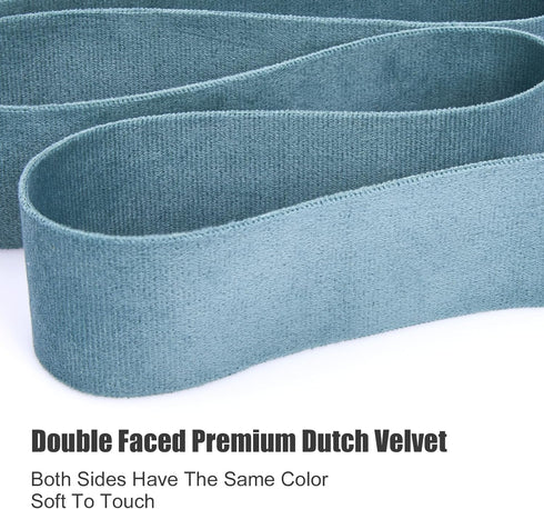 Velvet Ribbon Black 1/4 inch, Continuous 20 Yards Double Faced Velvet Ribbon Great for Christmas Tree Ornaments,Gift Wrapping,Bow Making,Wreath De...