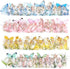 Flower Fairy Stickers Set - 160 Pcs Transparent PET Aesthetic Floral Stickers for Crafts, Envelopes, Resin, Junk Journal - Waterproof Clear Cute B...