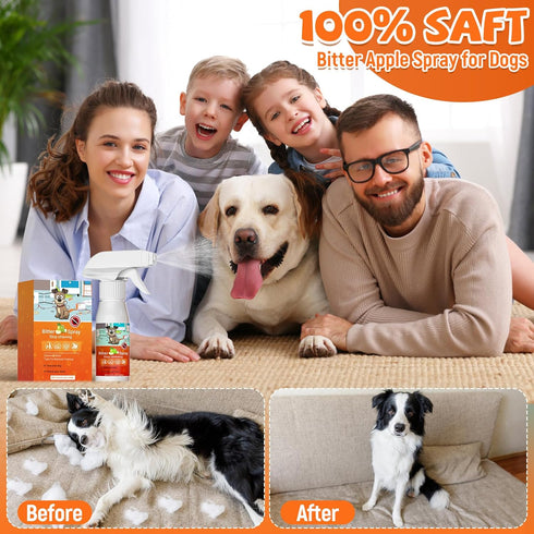Bitter Apple Spray for Dogs to Stop Chewing, Anti Chew Behavior Training Aid for Dogs and Cats, Bitter Yuck Spray for Dogs Prevent Chewing Licking...