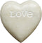 Creative Co-Op Soapstone Heart Decoration Engraved Love,White...