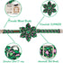 MR. CHUBBYFACE St.Patrick's Day Clover Dog Collar,Pink Green Clovers Adjustable Dog Collar with Flower Tie for Small Medium Large Dogs,L...
