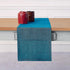 Solino Home Linen Table Runner 72 Inches Long - Athena, 100% Pure Linen Chambray Teal Dining Table Runner 14 x 72 Inch for Fall - Handcrafted and ...