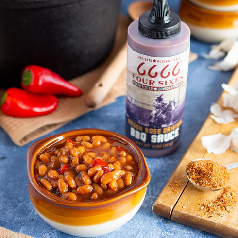 6666 Four Sixes Wagon Boss Original BBQ Sauce, 14 Ounce...