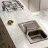 Gray White Terrazzo Contact Paper 88" X 16" Granite Contact Paper for Kitchen Counter Top Peel and Stick Countertop Adhesive Wallpaper for Cabinet...