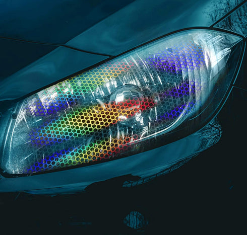 VViViD Bio HEX+ Air-Tint Headlight Vinyl Roll (17.9" x 60", Clear Large Pattern)...