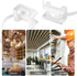 100 Pcs Cable Zip Tie Saddle Type Mounts Base with 8" Cable Ties Tapping Screw, Wire Cable Clips Organizer Holders Clamps White...