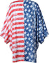 4th of July Women's American Flag Print Kimono Cover Up Tops Shirt Patriotic Cardigan (one Size, Picture Color)...
