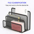 Desk Mail Organizer, File Holder Letter Sorter with 3 Vertical Upright Metal Mesh Compartments Document, Filing, Folders, Mail, Paper Organizer fo...