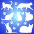 Cat Stencil, 6.5 x 6.5 inch (M) - Pet Friend Animal Feline Silhouette Stencils for Painting Template...