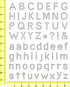 Rhinestone Genie Font-Arial 1 inch Magnetic Rhinestone Template, Black...