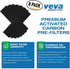 VEVA Premium 2 HEPA Filter with 8 Activated Carbon Pre Filters Compatible with Fellowes AeraMax Air Purifier 90, 100, 90/100, DX5 & DB5 9287001 93...