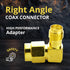 Right Angle Coax Connector – Adapter Male to Female – 90 Degree Coaxial Connector for FPV Antenna, Radio, and Coax Cable (2 Pack)...