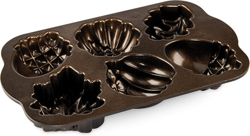 Nordic Ware Autumn Treats Pan, Bronze...