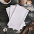 DG Collections 100% Cotton Flour Sack Towels – 12 Pack, 27x27 Inches, White, Lint-Free, Pre-Washed, Hemmed Edges – Reusable Kitchen Towels for Cle...