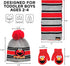 Sesame Street Boys Toddler Winter Hat, Scarf & Mittens Set, Elmo Beanie For Ages 2-4...