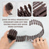 AUEAR, 35 Inch Mini Fairy Garden Fence Wood Ornament Wooden Decorative Picket Fence for DIY Crafts Project (Brown, 4-Pack)...
