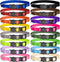 16 PCS Puppy Collars, Safety Buckle Puppy Collars for Litter Nylon Adjustable Puppy Collars for Small Puppies, Breakaway Puppy ID Collars Whelping...
