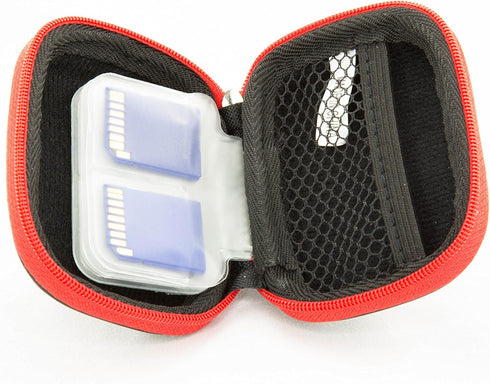 Weather-Resistant Protective SD SDHC Memory Card Storage Carrying Case for Photography and Trail Camera Card Reader and 12 SD Cards with Mesh Pock...