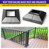 Split Post Base Cover, Fits 2"x2" Post/4.5"x4.5" Base, for Indoor/Outdoor Iron Railing, Fence, Stair Post Base Decorative Skirt Covers (1Pack-Blac...