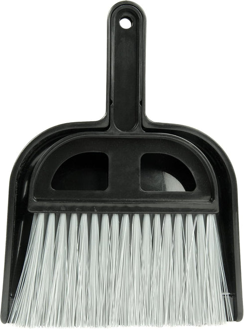 Detailer's Choice 4B3208 Broom and Dust Pan , Black...