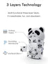 Giftty Panda Teether Mitt - Baby Teething Glove - BPA-Free Silicone - Black and White - 1 Pair + 1 Toothbrush...