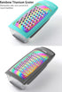Marco Almond MA63 Rainbow Titanium Hand-held Grater Set, Cheese Box Grater with Removable Containers, Stainless Steel with Titanium Coating...