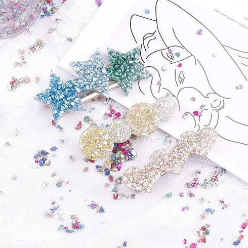 Crushed Glass Irregular Chips, Irregular Glitter Metallic Gravel Gem Stones 200g 2-4mm for Nail Arts Craft DIY Vase Filler Epoxy Resin Mold Scrapb...