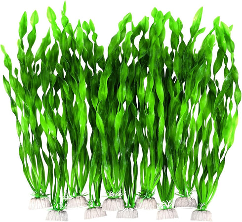 AQUANEAT Fish Tank Decorations,Fish Tank Plants, Aquarium Plants Plastic, 12Inch Tall Aquarium Plants, 10packs...