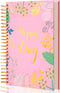 Floral Spiral Notebook Journal College Ruled Hardcover Spiral Notebooks 150 Sheets Cute Notebook for Women 5.6" x 8.3" Thick Spiral Bound Notebook...